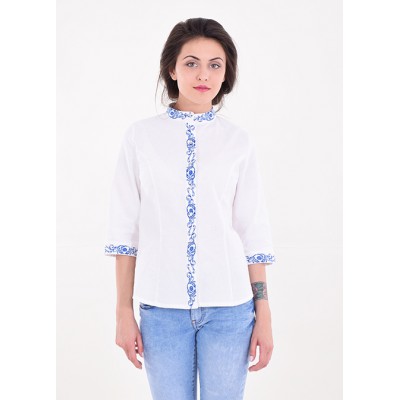 Embroidered blouse "Dream Plus" white
